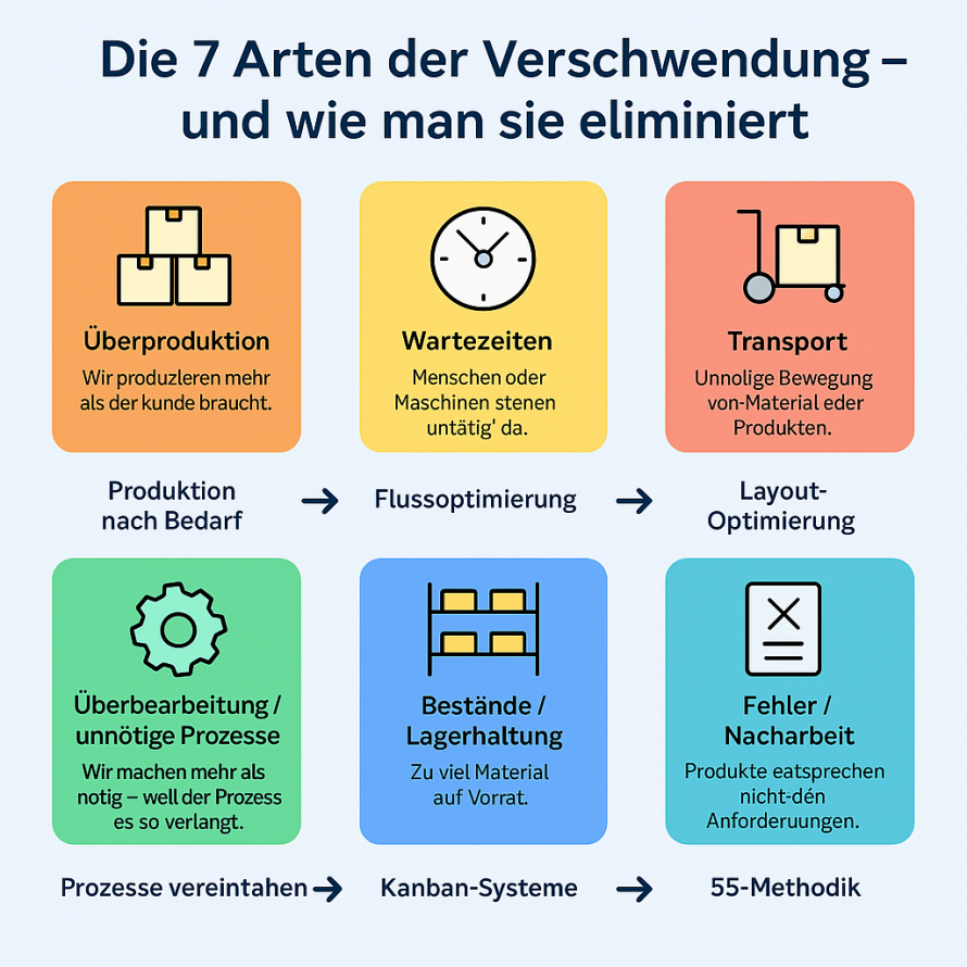 Verschwendungsarten Manufacturing