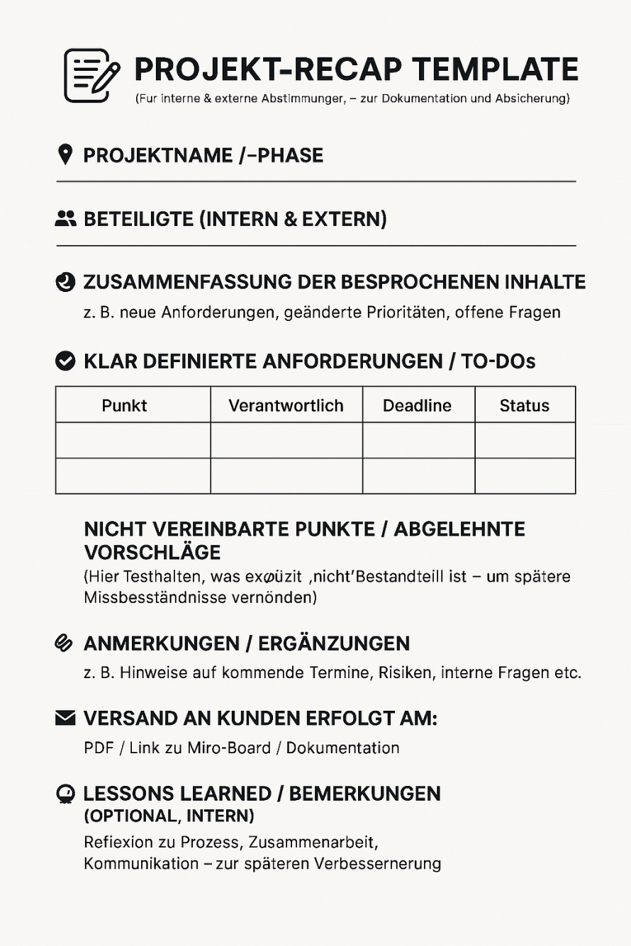 Projekt-Recap Template